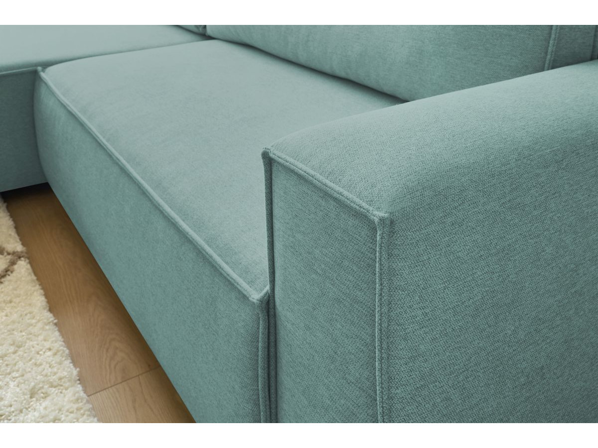 Canapé d'angle réversible convertible coffre NIHAD tissu