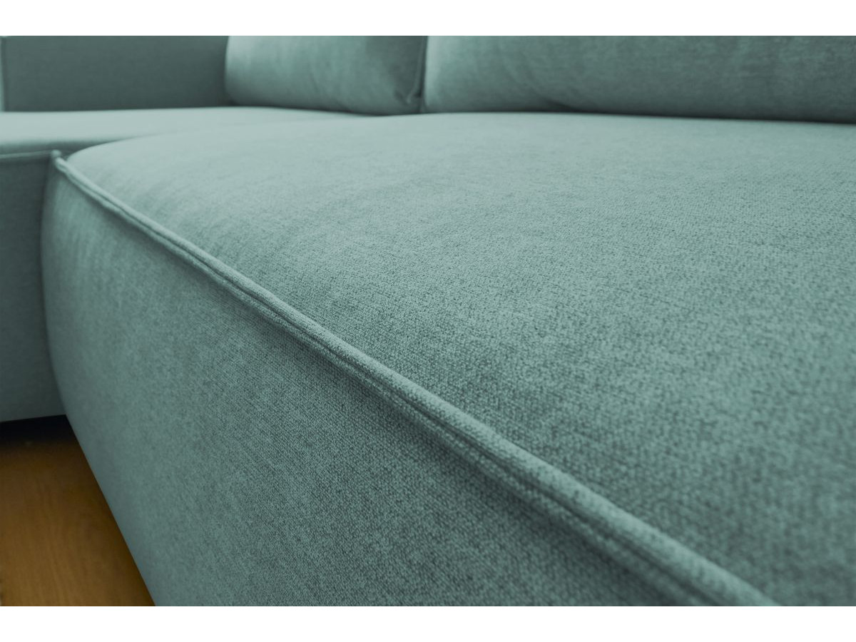 Canapé d'angle réversible convertible coffre NIHAD tissu