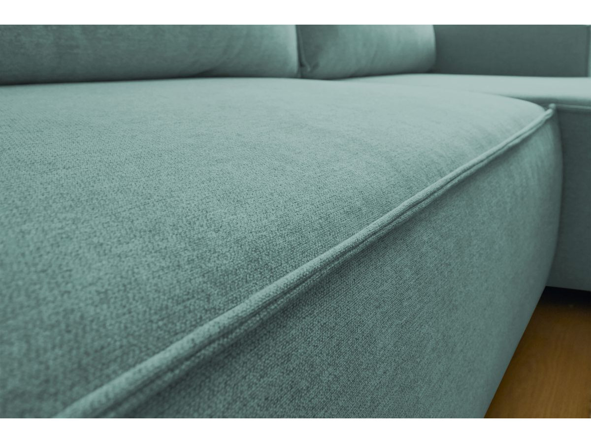 Canapé d'angle réversible convertible coffre NIHAD tissu