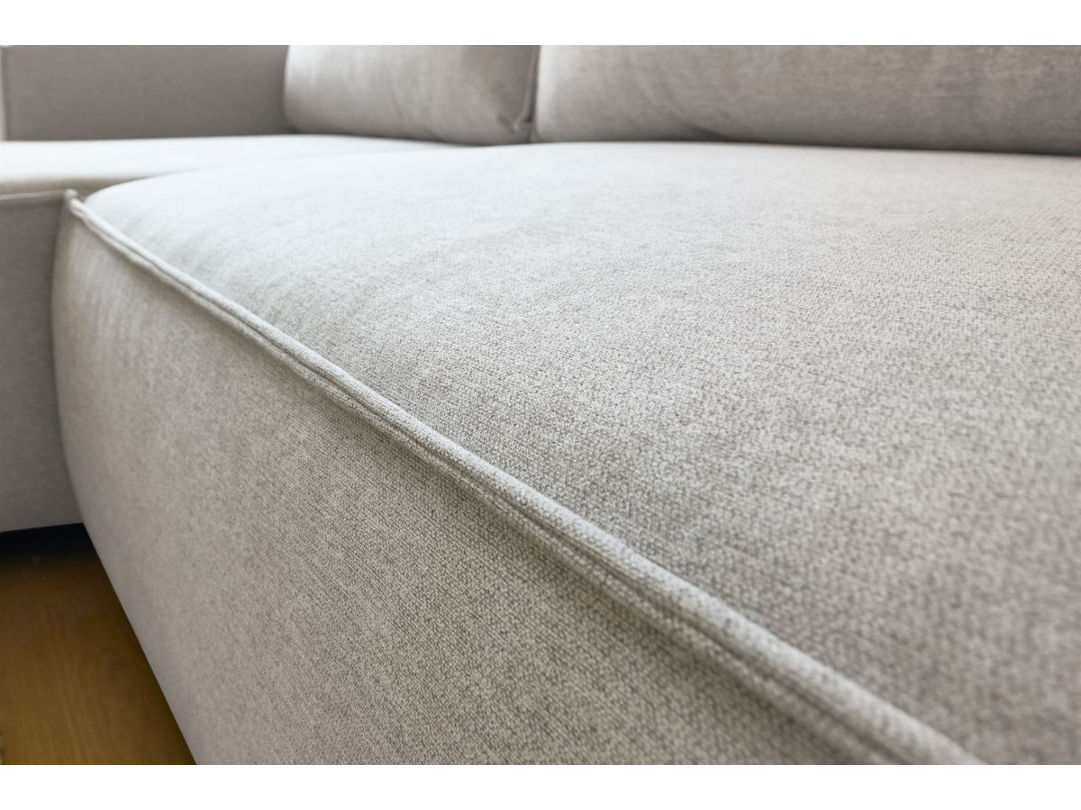Canapé d'angle réversible convertible coffre NIHAD tissu