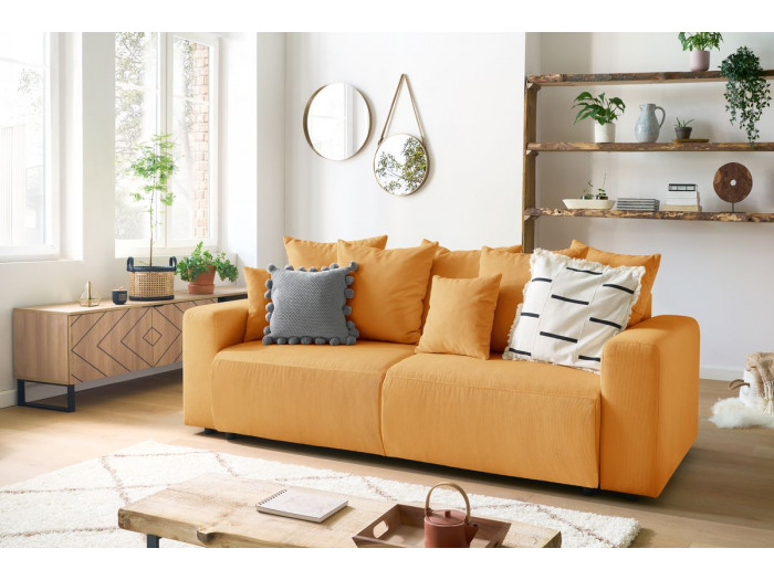 Canapé droit convertible coffre ENVY