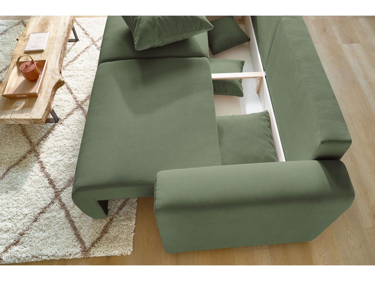 ENVY corduroy slaapbank met opbergvak