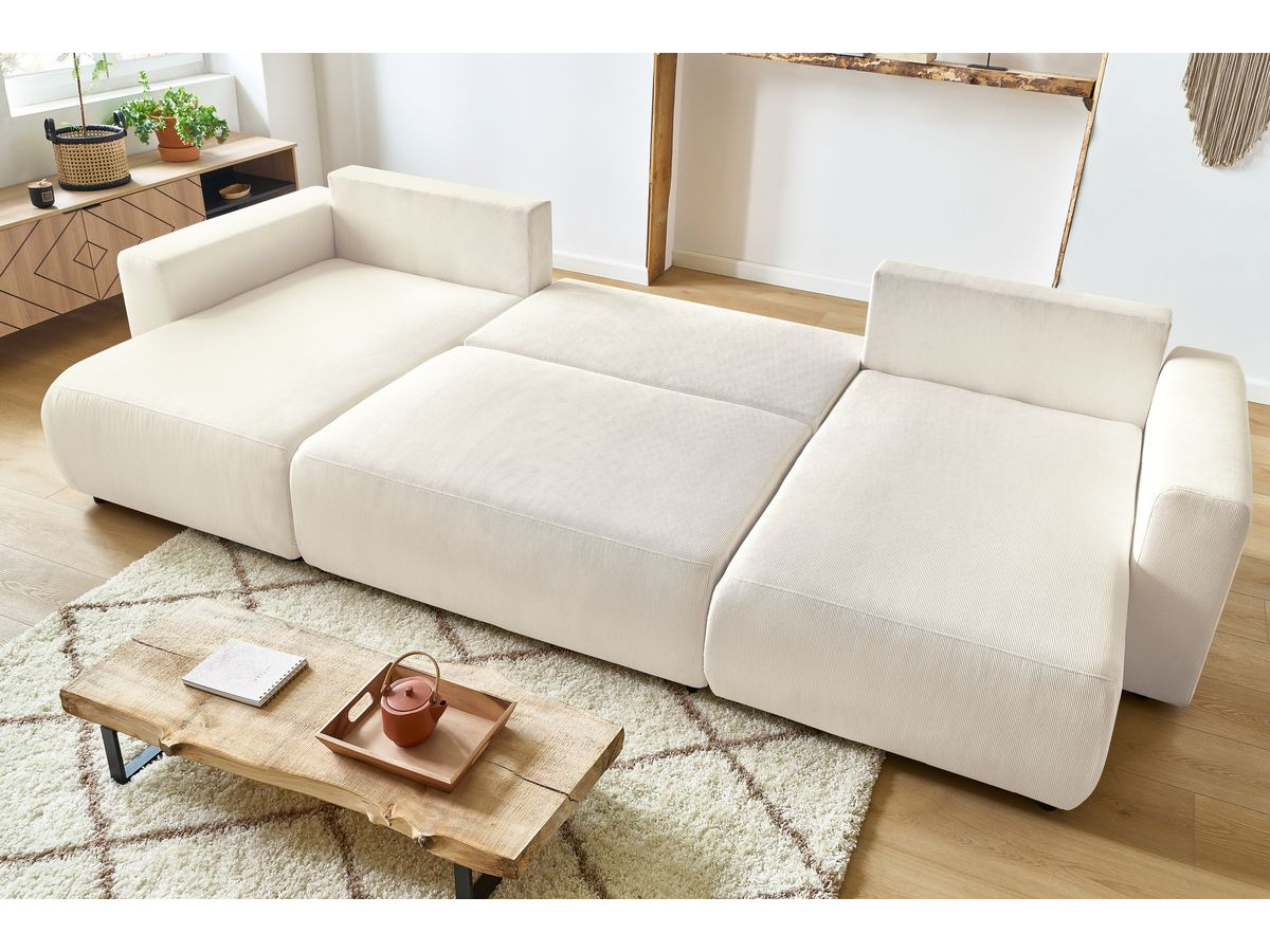 ENVY Corduroy panoramische slaapbank met opbergruimte