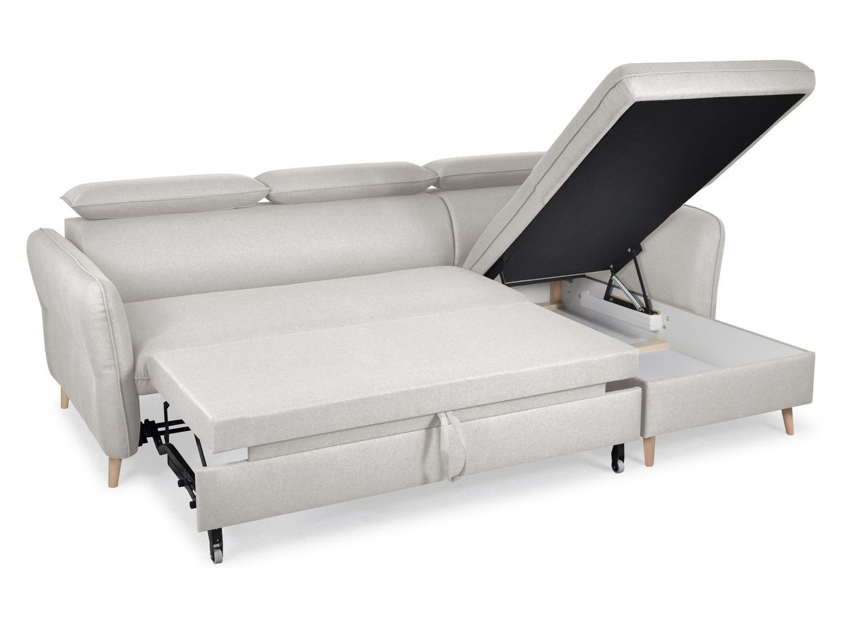 Canapé d'angle réversible convertible avec coffre MARCUS