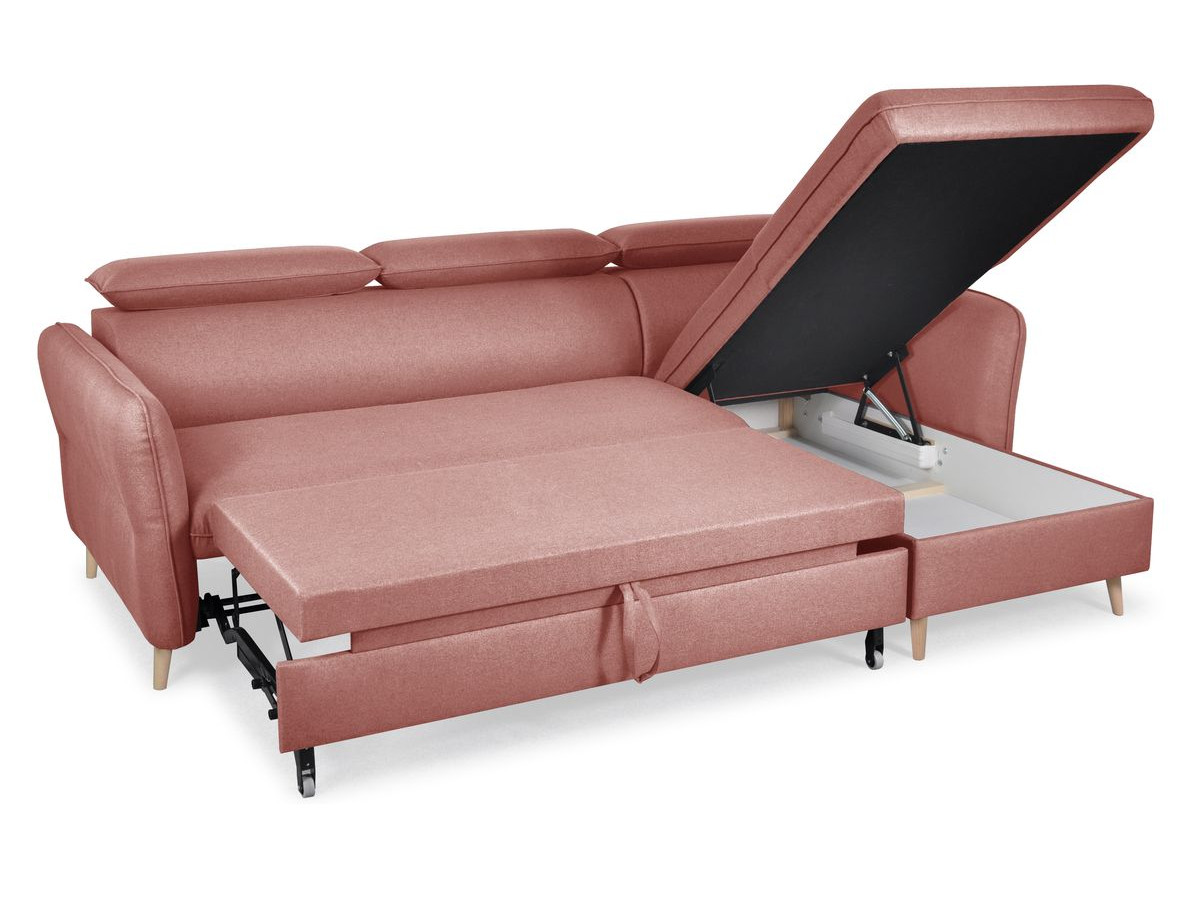 Canapé d'angle réversible convertible avec coffre MARCUS
