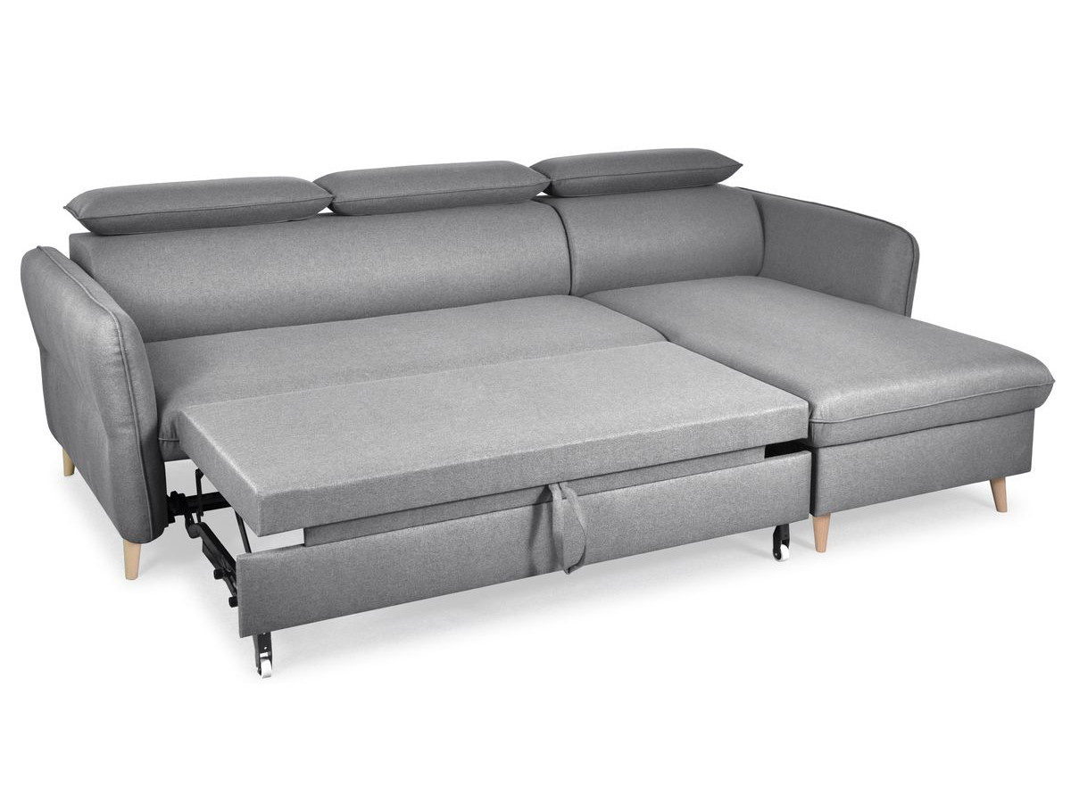Canapé d'angle réversible convertible avec coffre MARCUS