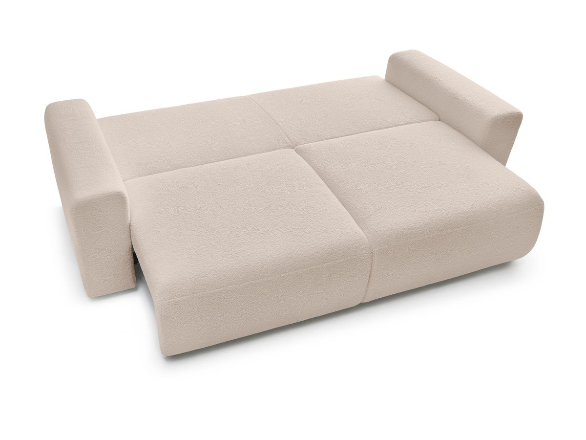 Canapé d'angle fixe EVEREST tissu chiné - Orange - Angle droit - 10 coussins