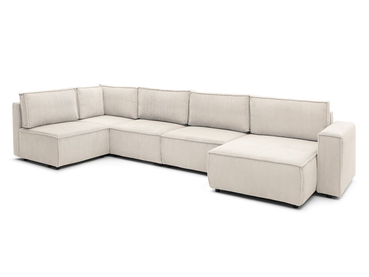 NIHAD XL modulaire vaste hoekbank in corduroy stof