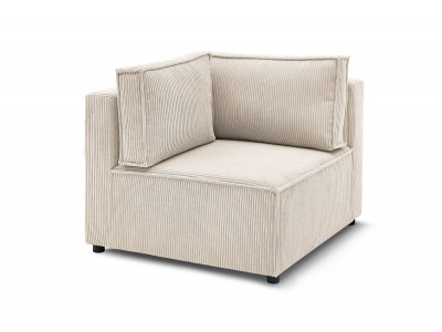 Angle pour canapé modulable NIHAD tissu velours côtelé