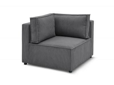 Angle pour canapé modulable NIHAD tissu velours côtelé