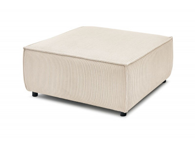 Pouf pour canapé modulable NIHAD tissu velours côtelé