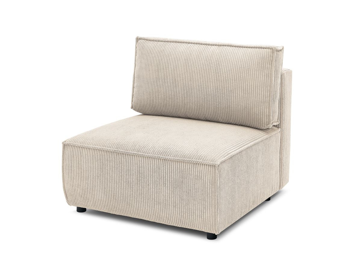 Chauffeuse 1 place pour canapé modulable NIHAD tissu velours côtelé