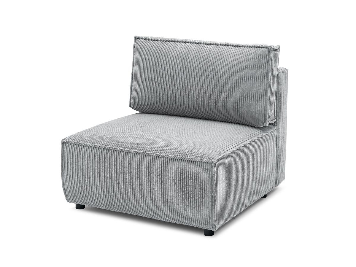 Chauffeuse 1 place pour canapé modulable NIHAD tissu velours côtelé