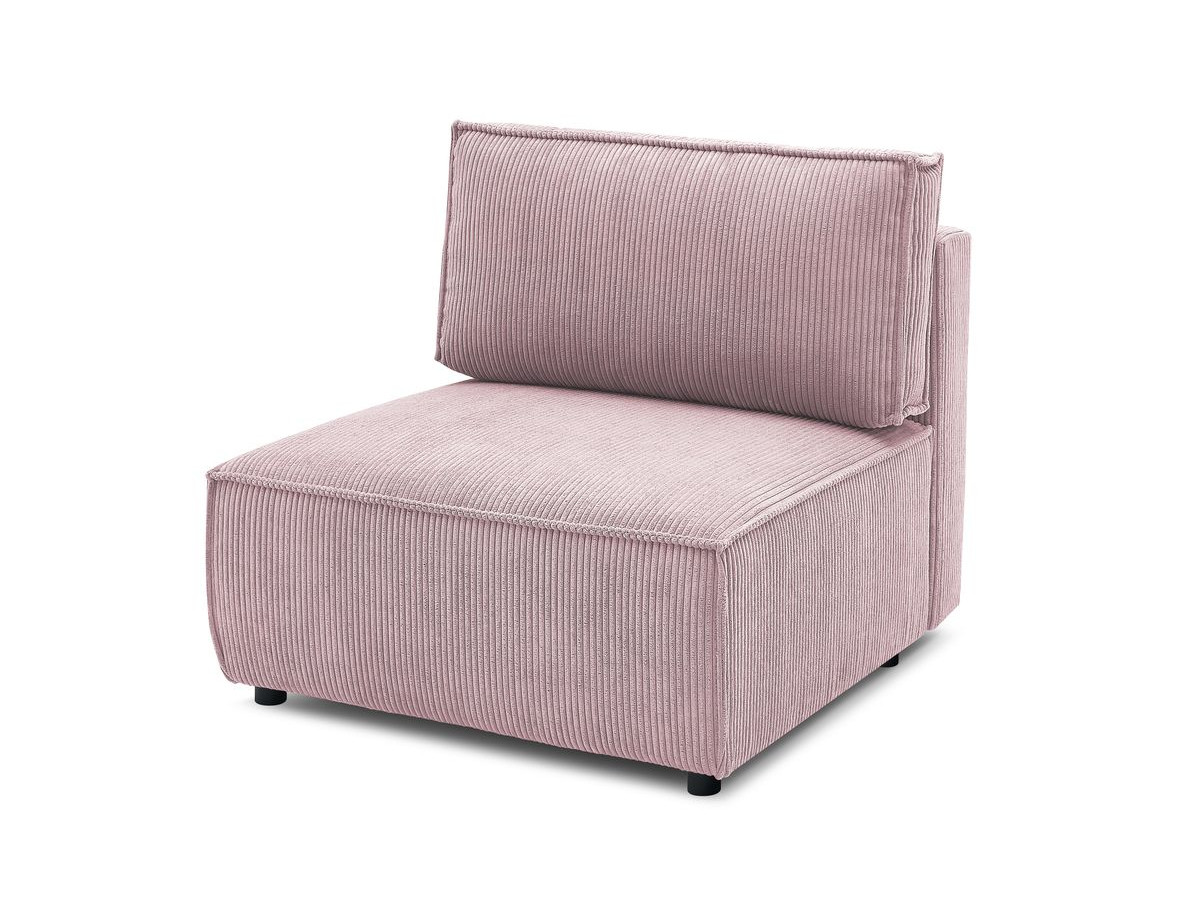 Chauffeuse 1 place pour canapé modulable NIHAD tissu velours côtelé