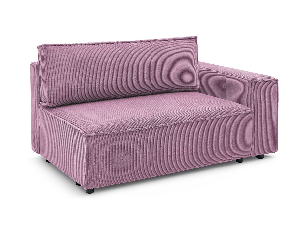 2-zitsfauteuil met armleuning voor NIHAD modulaire bank in corduroy stof