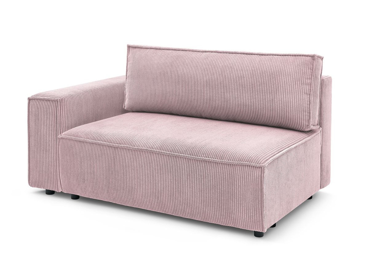 Chauffeuse 2 places avec accoudoir pour canapé modulable NIHAD tissu velours côtelé