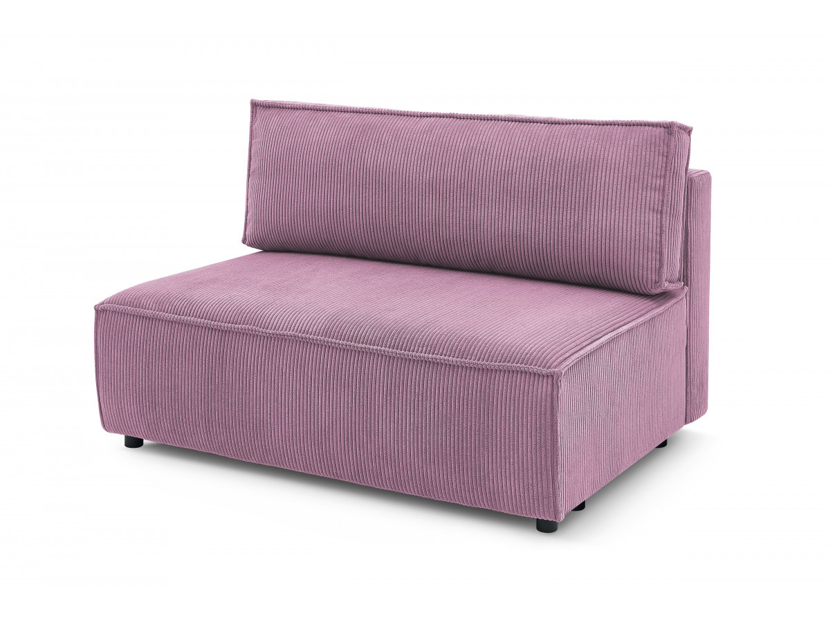 2-zitsfauteuil zonder armleuningen voor NIHAD modulaire bank in corduroy stof