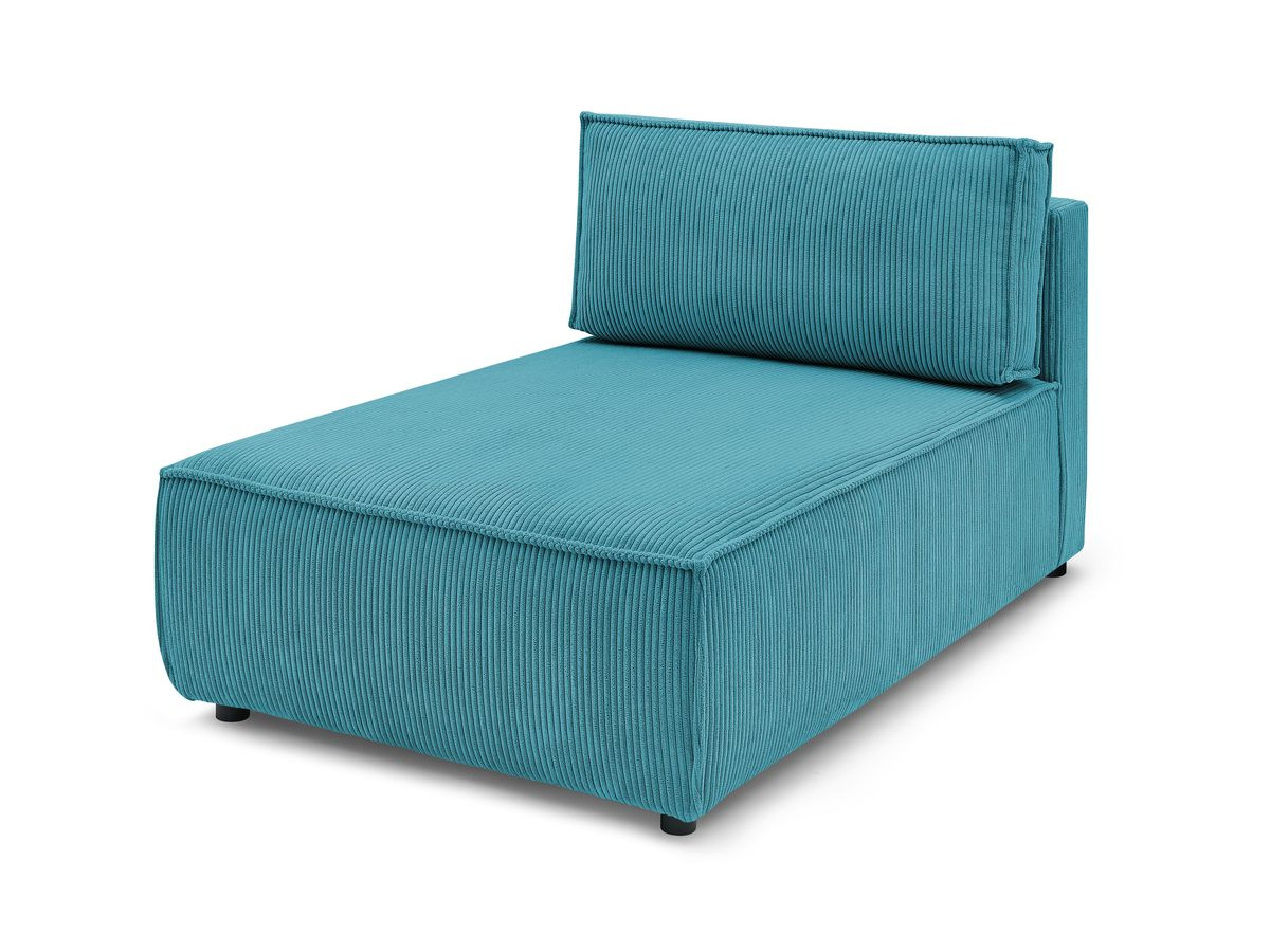 Chaise longue zonder armleuningen voor modulaire NIHAD-bank in corduroystof