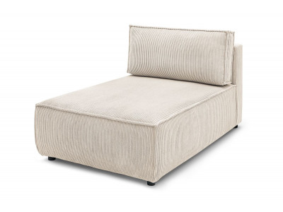 Méridienne sans accoudoir pour canapé modulable NIHAD tissu velours côtelé