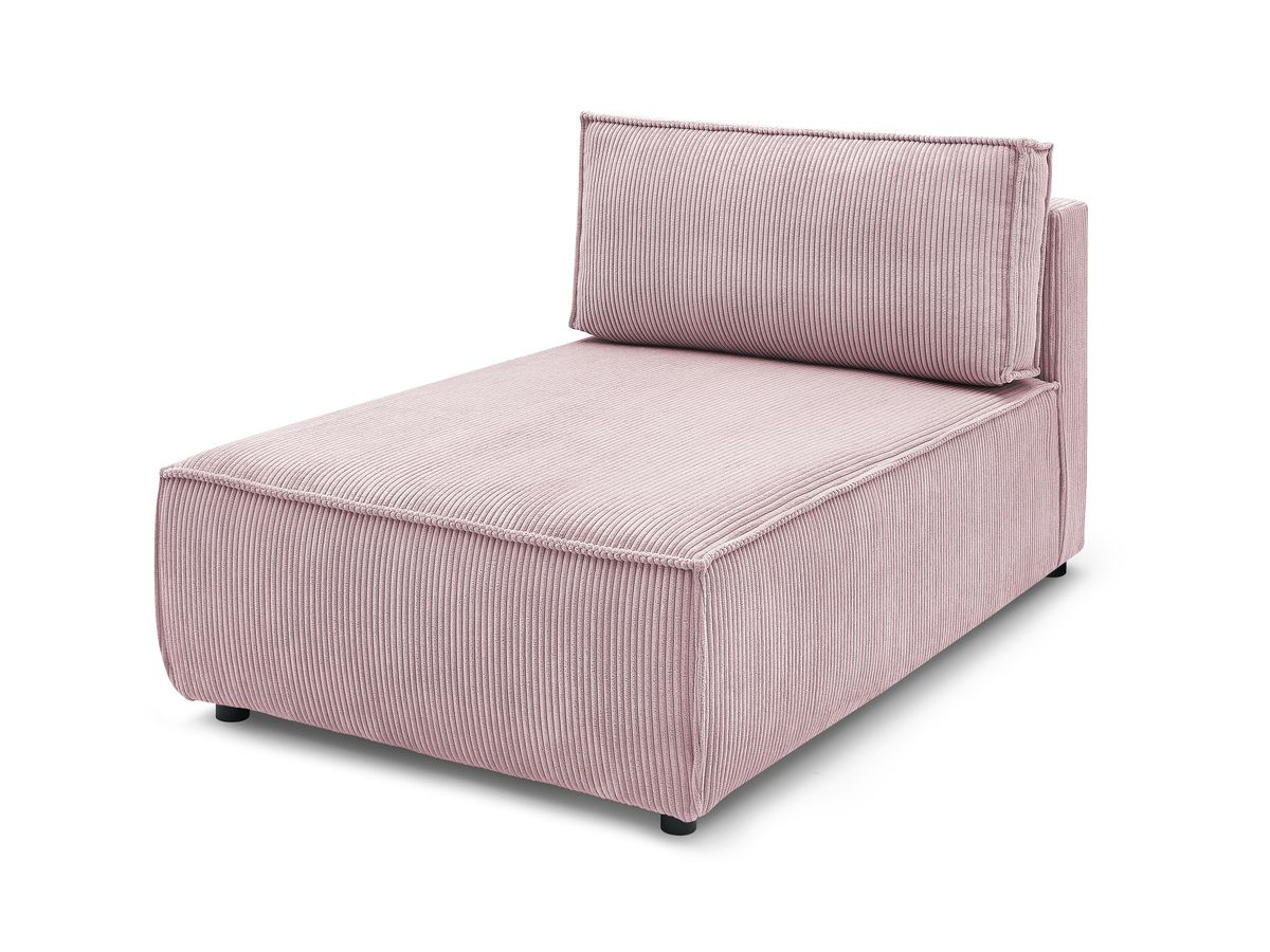 Chaise longue zonder armleuningen voor modulaire NIHAD-bank in corduroystof