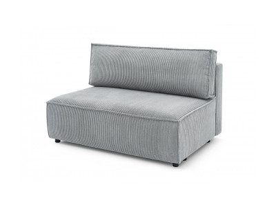 Chauffeuse 2 places sans accoudoir pour canapé modulable NIHAD tissu velours côtelé