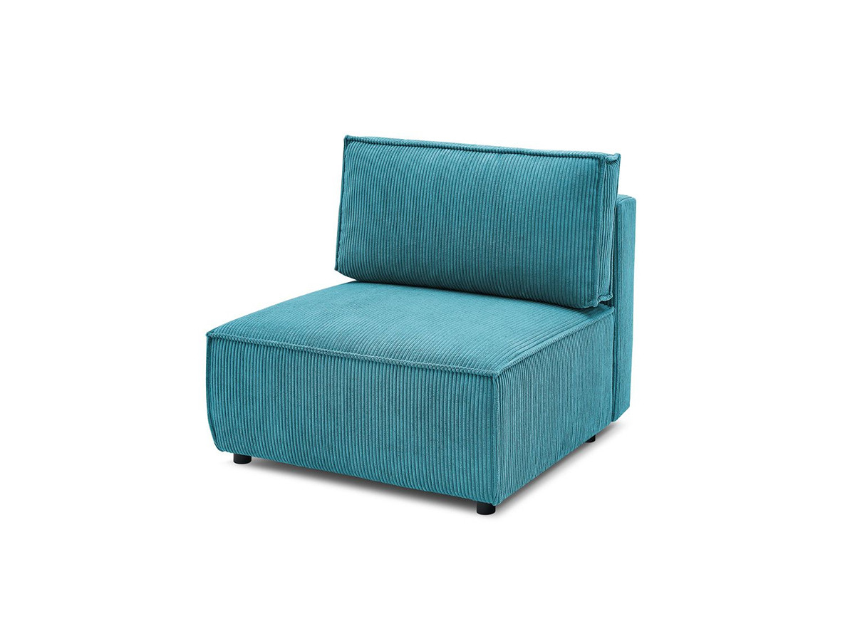 Chauffeuse 1 place pour canapé modulable NIHAD tissu velours côtelé
