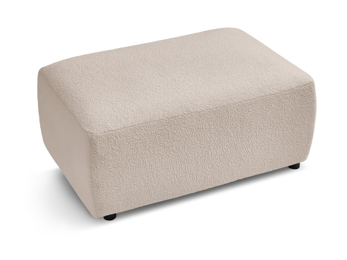 Canapé d'angle fixe EVEREST tissu chiné - Orange - Angle droit - 10 coussins