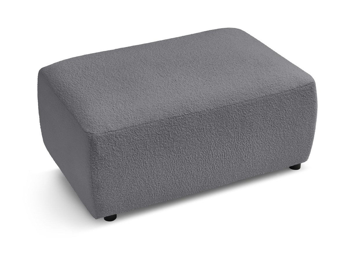 Canapé d'angle fixe EVEREST tissu chiné - Orange - Angle droit - 10 coussins