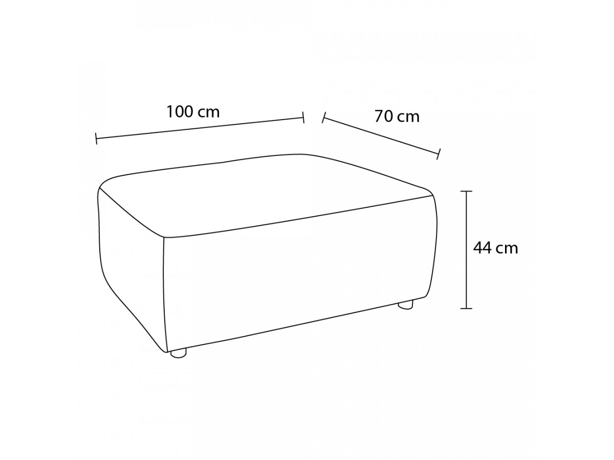 Canapé d'angle fixe EVEREST tissu chiné - Orange - Angle droit - 10 coussins