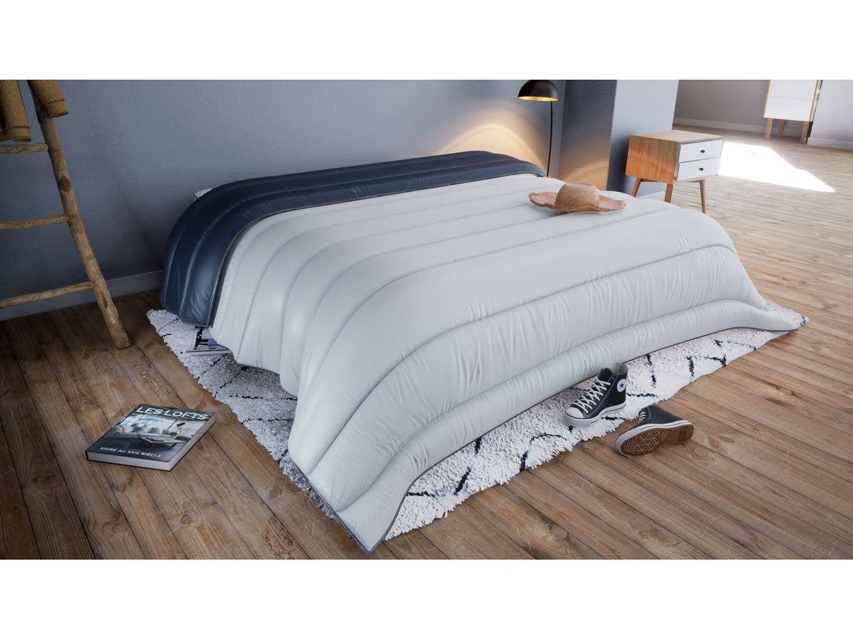 Tweekleurig dekbed van gerecyclede vezels 300gr/m2