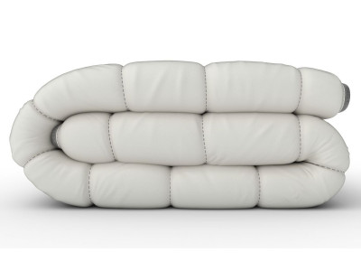 Couette tempérée BICOLORE en fibres recyclées 350gr/m2