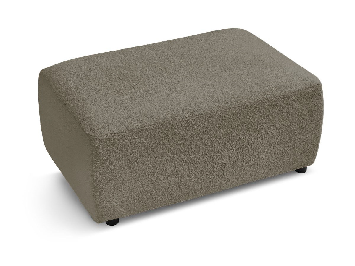 Canapé d'angle fixe EVEREST tissu chiné - Orange - Angle droit - 10 coussins