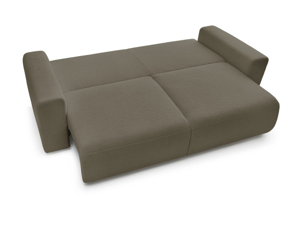 Canapé d'angle fixe EVEREST tissu chiné - Orange - Angle droit - 10 coussins