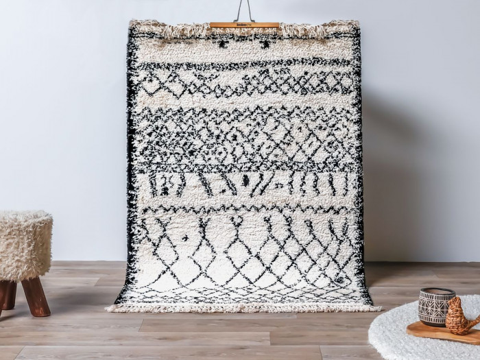 Tapis shaggy SARI motif berbère