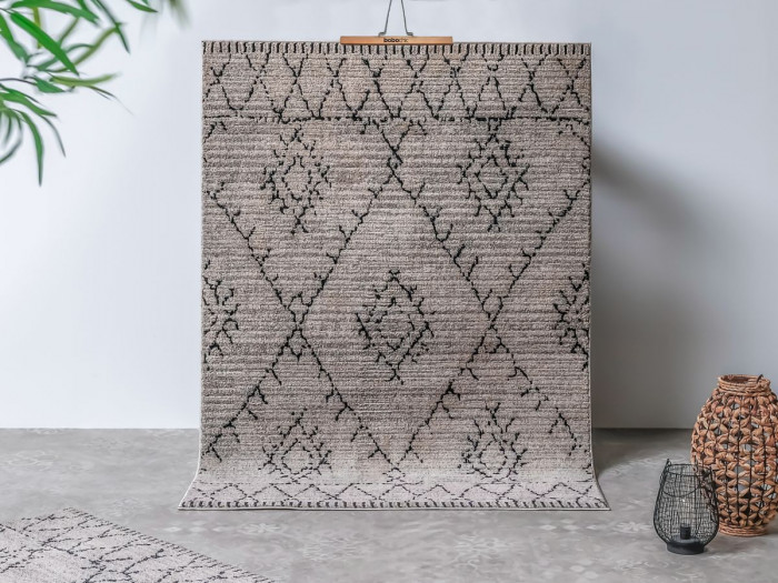 Tapis poils ras YASSMA motif berbère