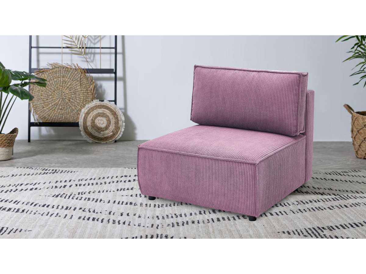 1-zitsfauteuil voor NIHAD modulaire bank in corduroy stof