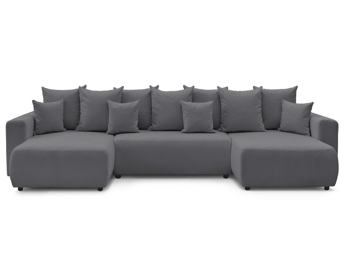 ENVY panoramische slaapbank met opbergvak en badstof bekleding