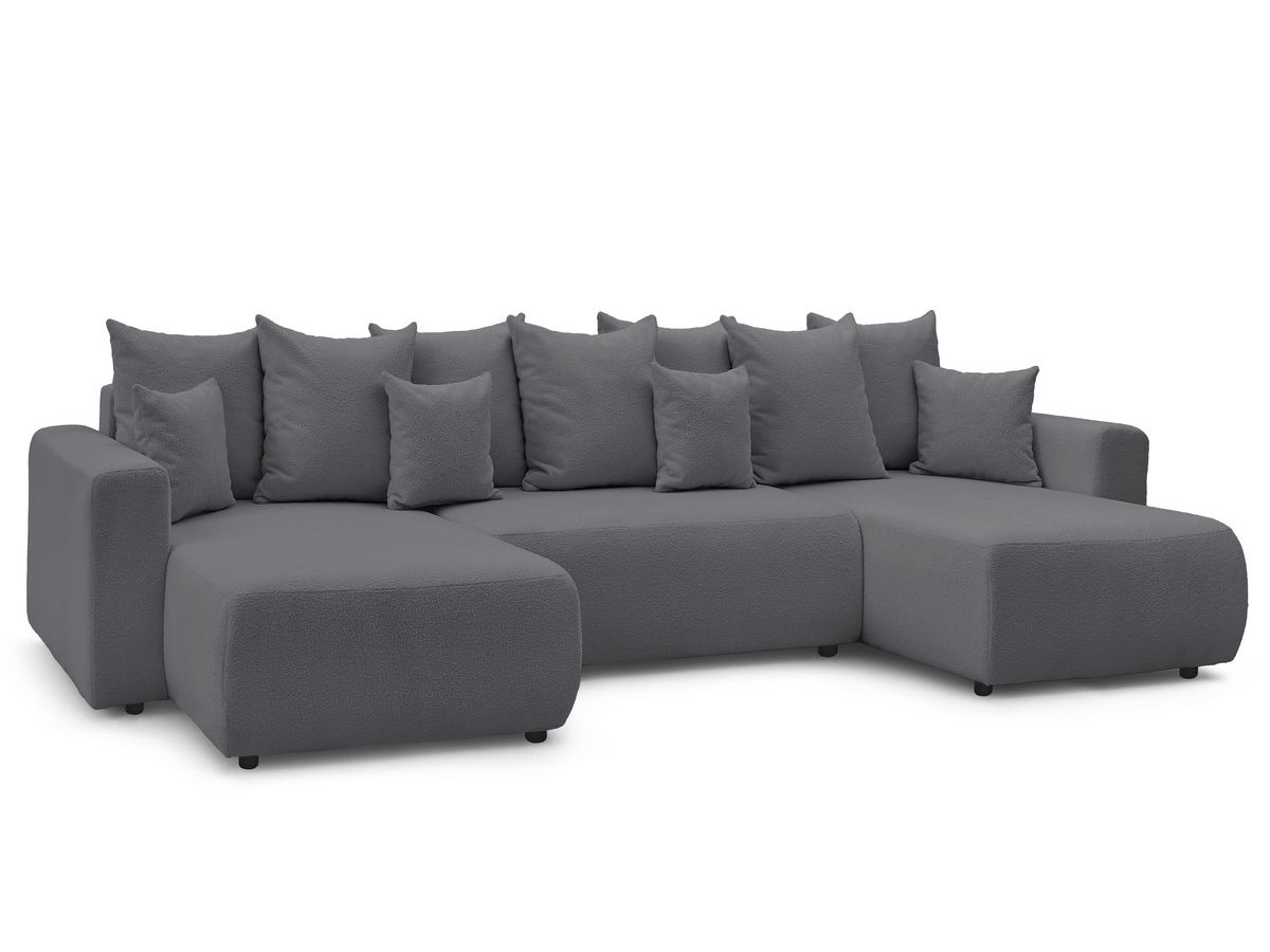ENVY panoramische slaapbank met opbergvak en badstof bekleding