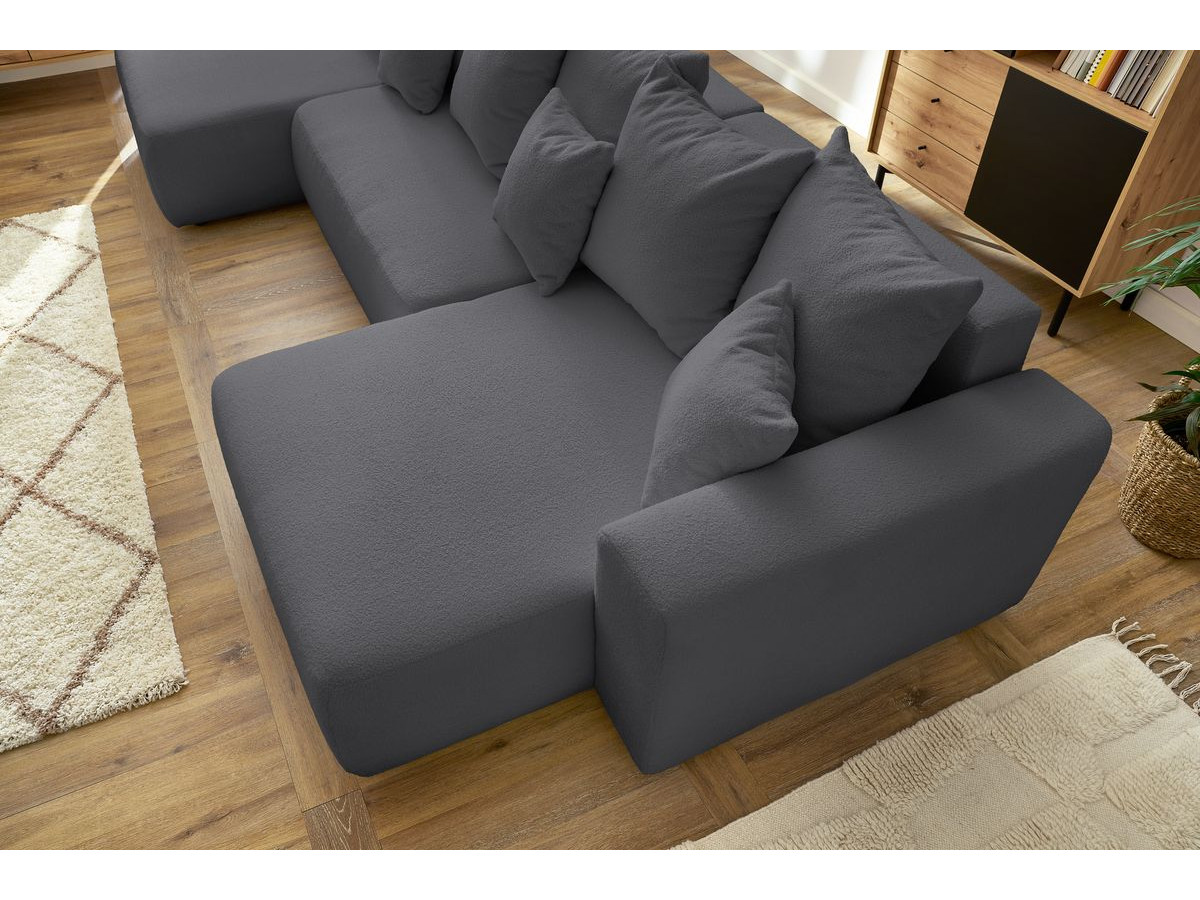 ENVY panoramische slaapbank met opbergvak en badstof bekleding