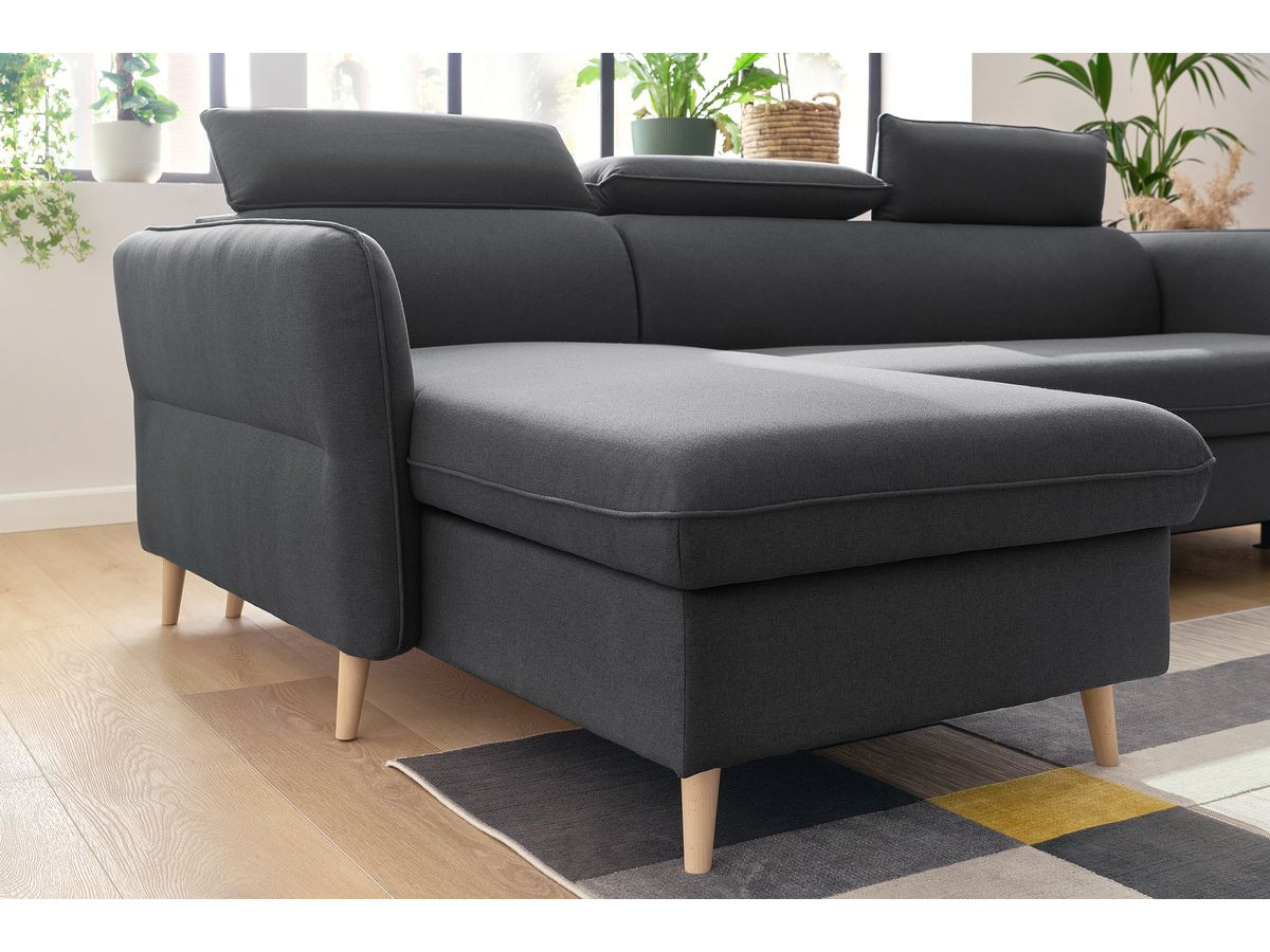 Canapé d'angle réversible convertible avec coffre MARCUS