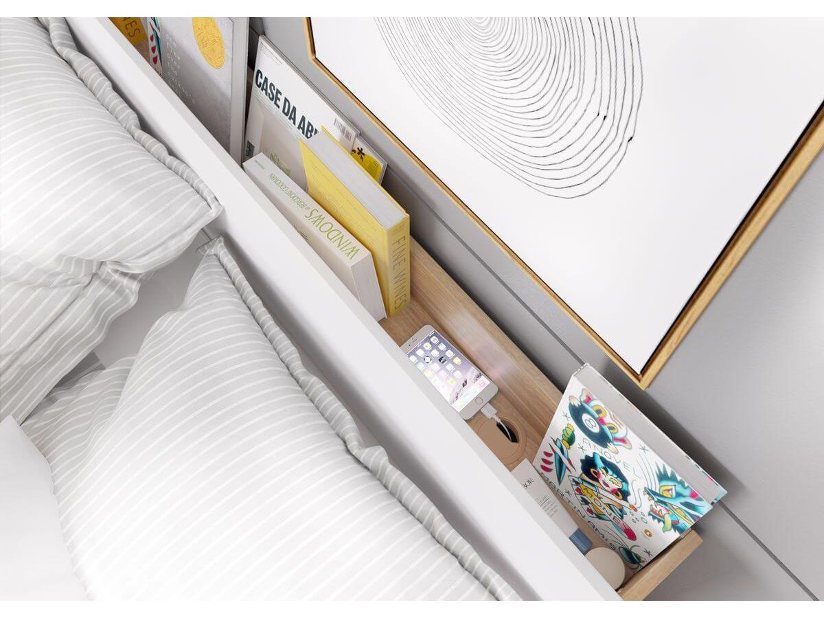 Complete slaapkamer met opbergbed, kledingkast, ladekast en twee ZENITA nachtkastjes