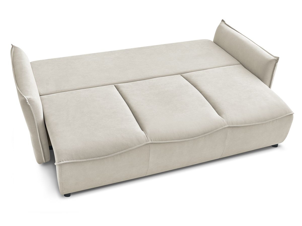 Canapé d'angle fixe EVEREST tissu chiné - Orange - Angle droit - 10 coussins