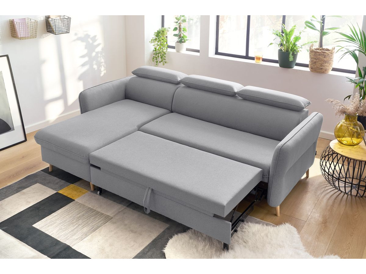 Canapé d'angle réversible convertible avec coffre MARCUS