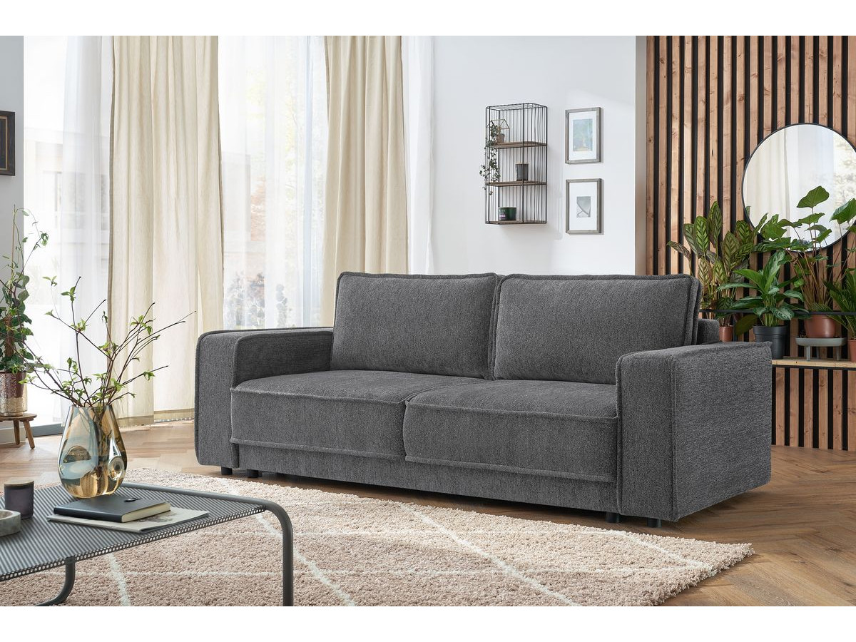 Canapé droit convertible coffre EMILE