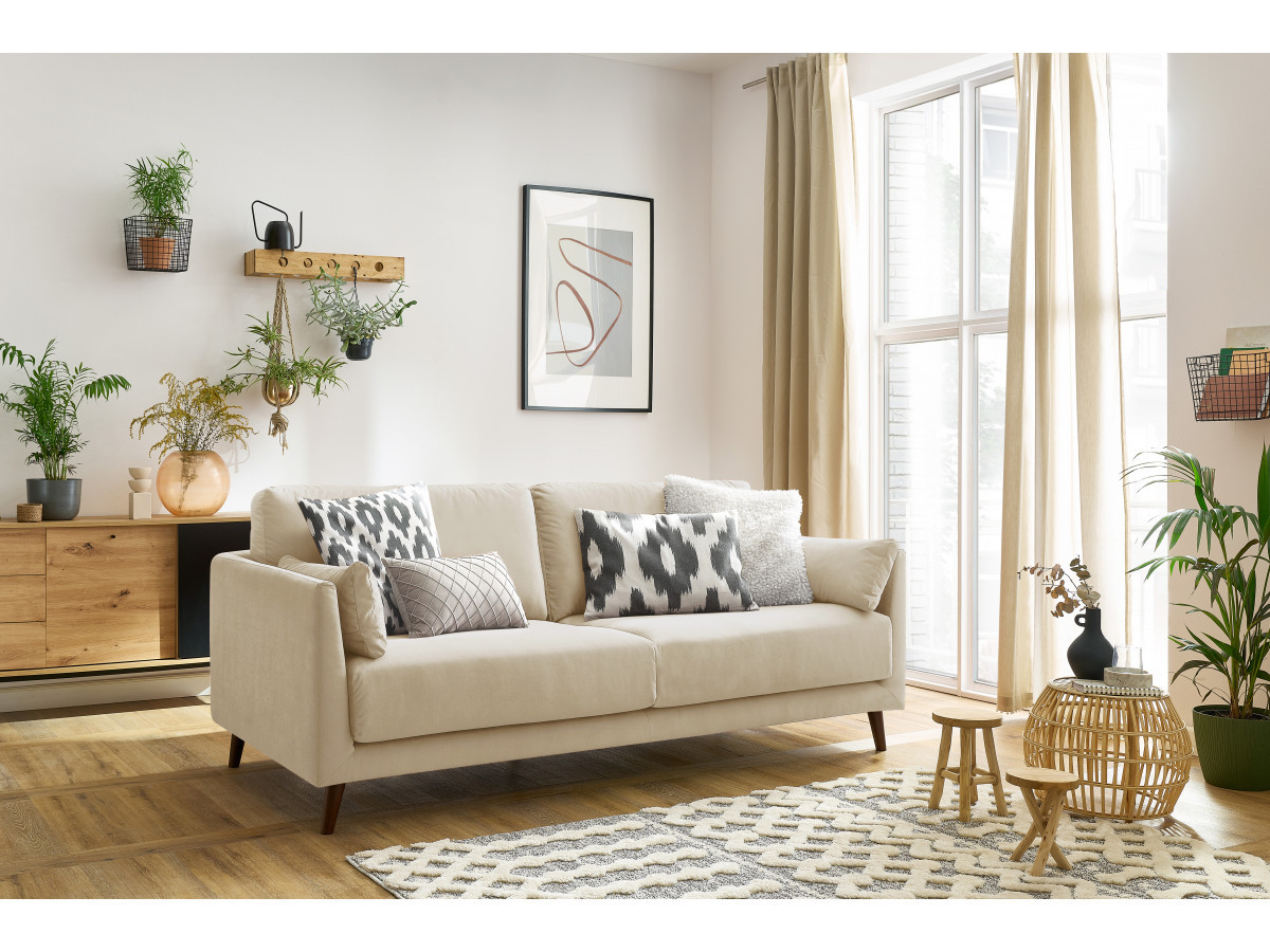 Ensemble canapé droit fixe 3 + 2 places MONTMARTRE