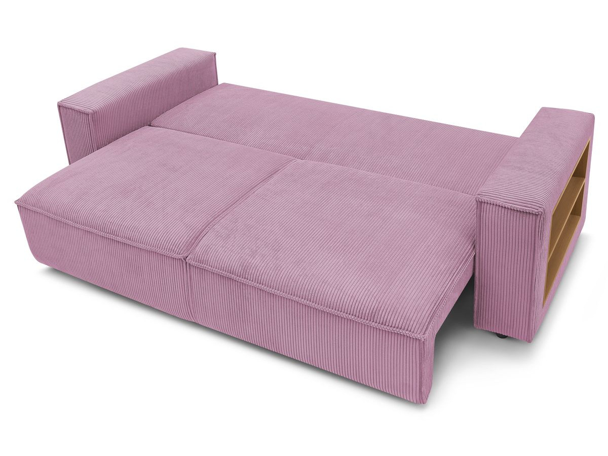 NIHAD corduroy omvormbare rechte bank met opbergvak en voetenbank