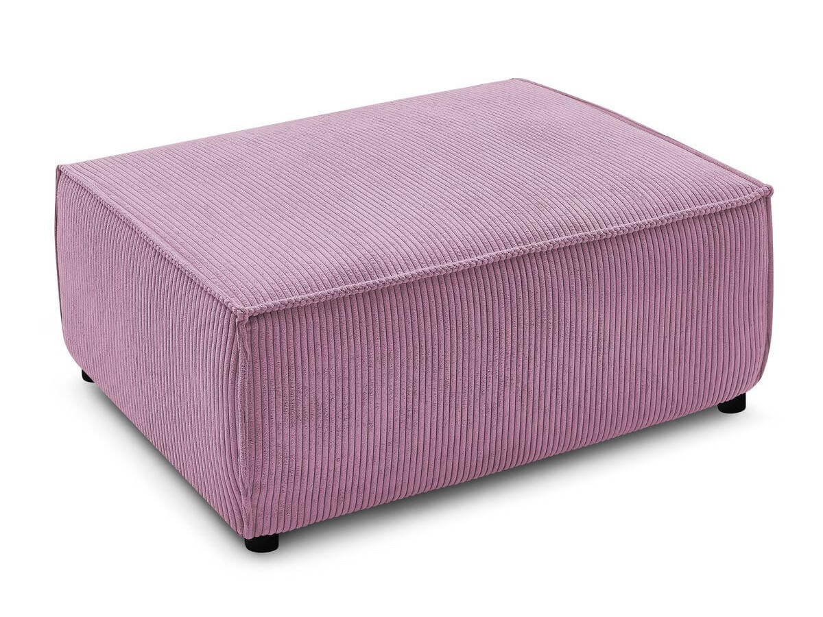 NIHAD corduroy omvormbare rechte bank met opbergvak en voetenbank