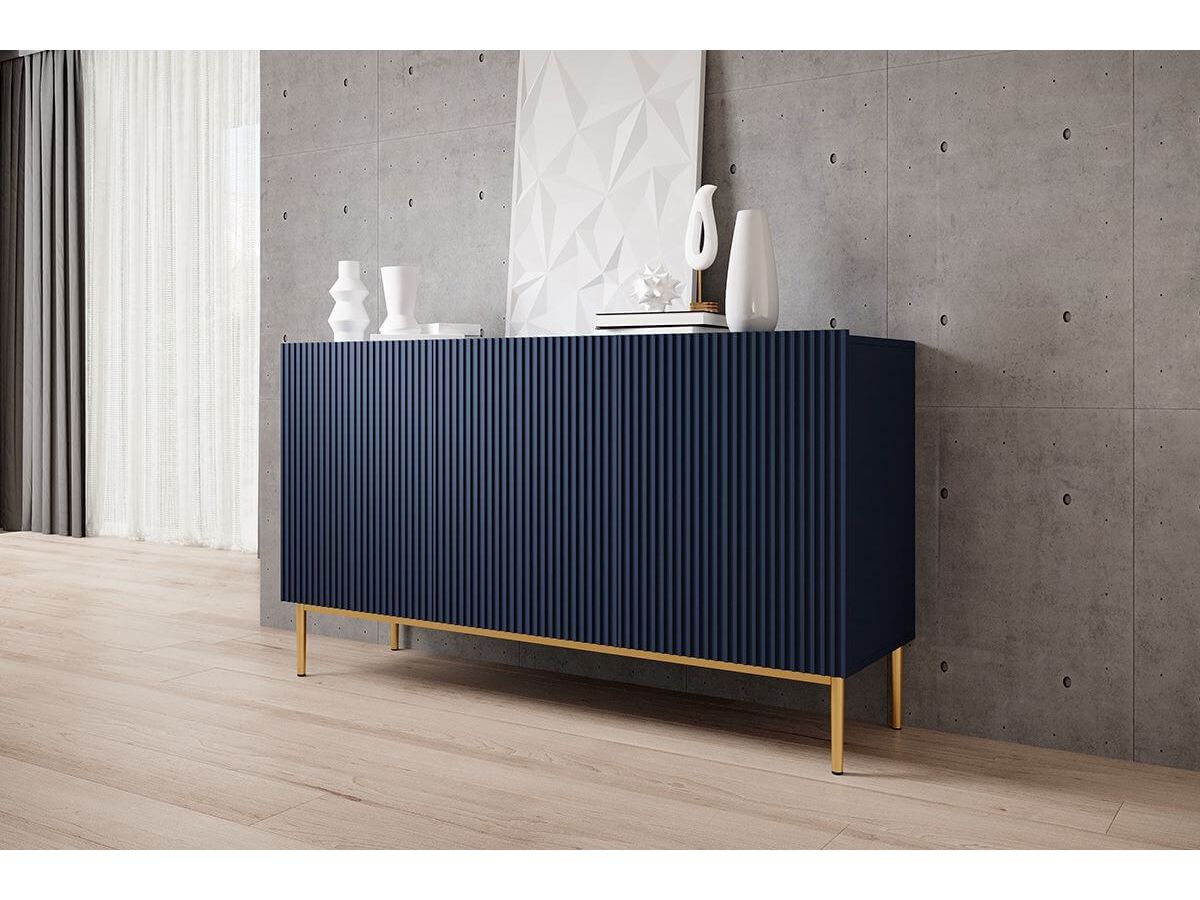 KASHA 3-deurs dressoir 150 cm gouden poten