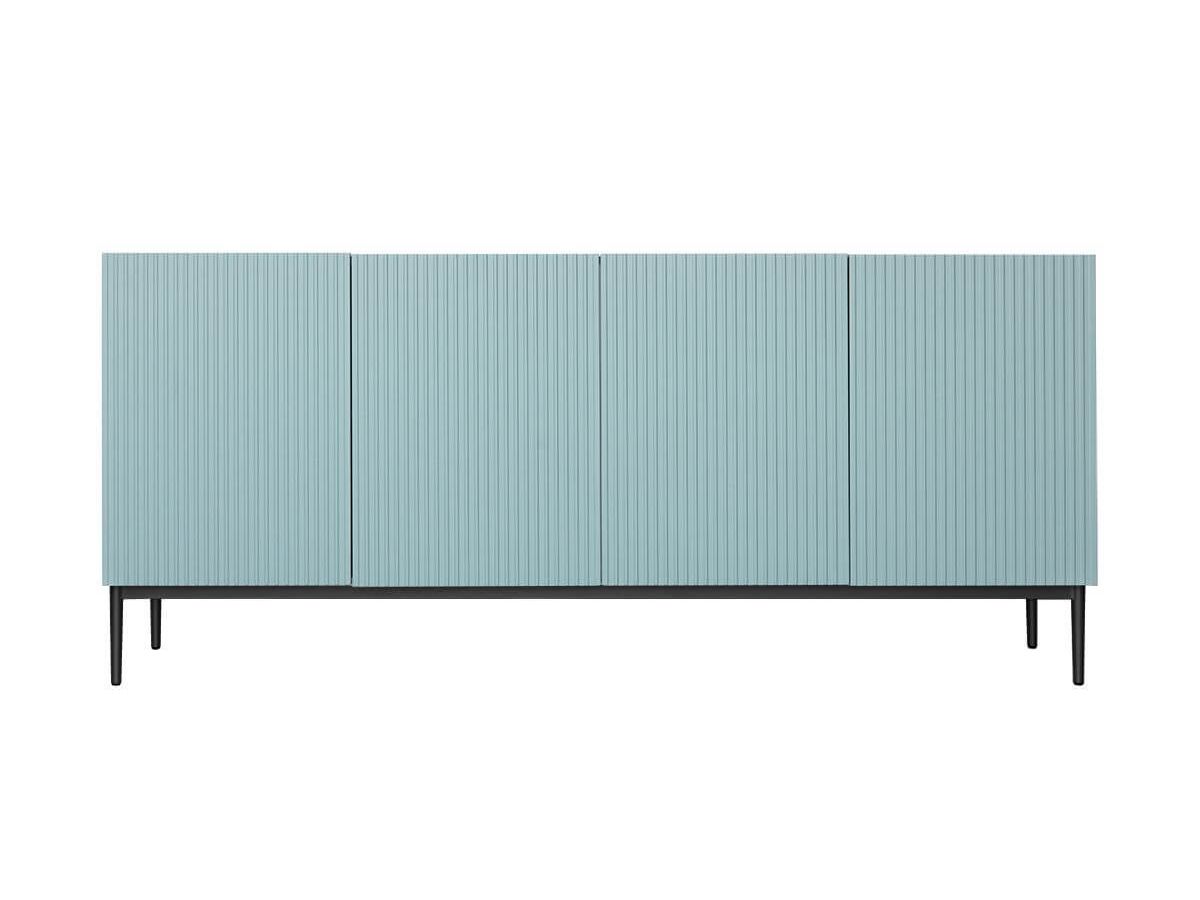 KASHA 4-deurs dressoir 200 cm Zwarte poten