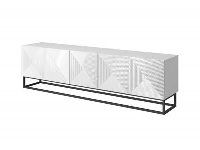 Meuble TV 200 cm ALICE pieds en métal